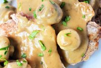 Tender Pork Chops Smothered in Rich Mushroom Gravy