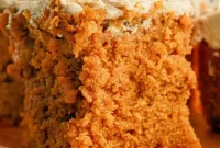 Spiced Pumpkin Poke Cake
