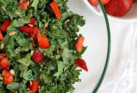 Balsamic Strawberry Kale Salad