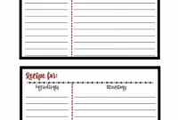 Free Downloadable Recipe Cards