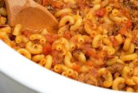 Effortless Crockpot Hamburger Helper