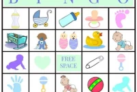 Free Printable Baby Shower Bingo Cards