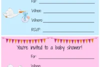 Adorable Free Printable Baby Shower Invitations