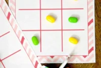 Playful Tic Tac Toe Valentines for Kids