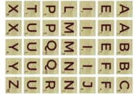 Free Scrabble Letter Printables