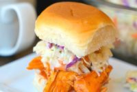 Tender Pressure Cooker Buffalo Chicken Sliders