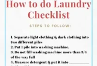 Printable Laundry Planner
