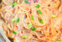 Quick Cheesy Pressure Cooker Chicken Spaghetti