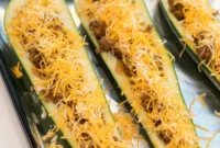 Crispy Air Fryer Zucchini Boats