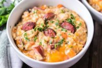 Hearty Cheesy Instant Pot Sausage and Rice