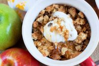 Golden Air Fryer Apple Oat Crisp