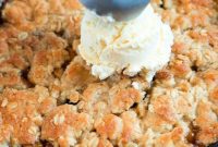 Rustic Cast Iron Apple Crisp with Crunchy Oat Topping