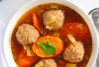 Hearty Instant Pot Meatball Soup