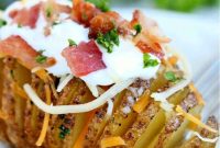 Crispy Air Fryer Hasselback Potatoes