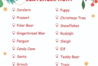 Print & Play Christmas Treasure Hunt