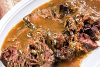 Fall-Apart Tender Slow Cooker Roast Beef and Savory Gravy