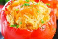 Savory Chicken Stuffed Bell Peppers
