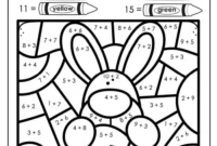 Free Printable Easter Color by Number Pages
