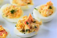 Savory Crab Deviled Eggs
