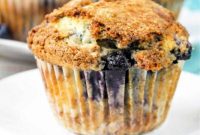 Bakery-Style Jumbo Blueberry Muffins