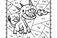 Free Printable Dragon Color by Number