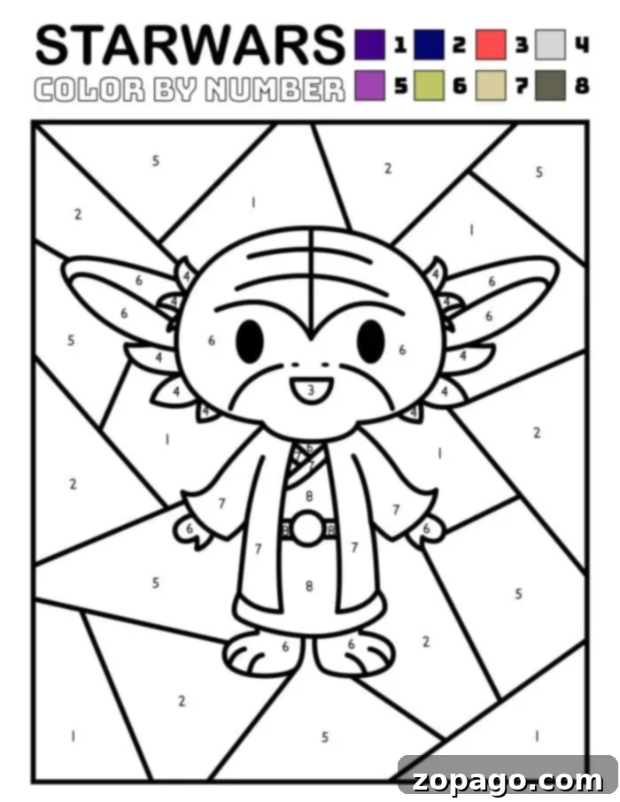Star Wars Coloring Pages 5 Baby Yoda Coloring Page