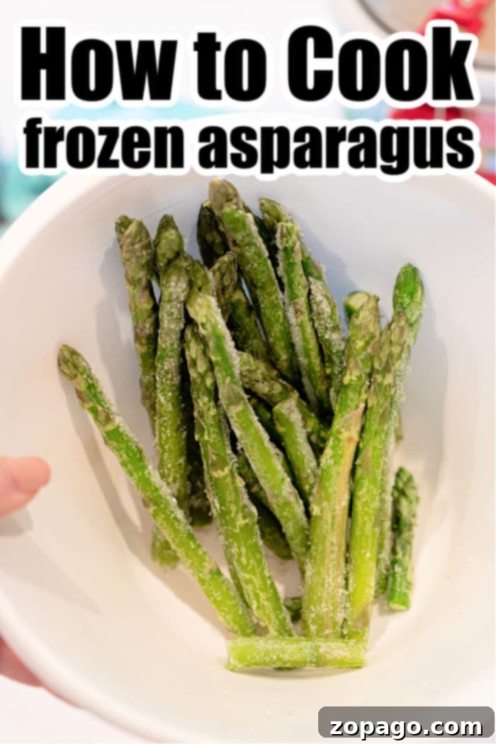 Secrets to Delicious Frozen Asparagus 4 Frozen asparagus recipe cooked in a skillet