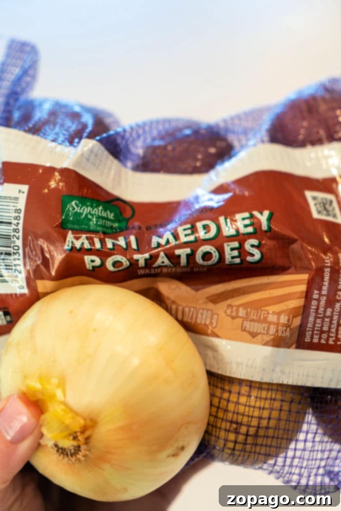 Savory Potato and Onion Medley 3 Potatoes and Onions