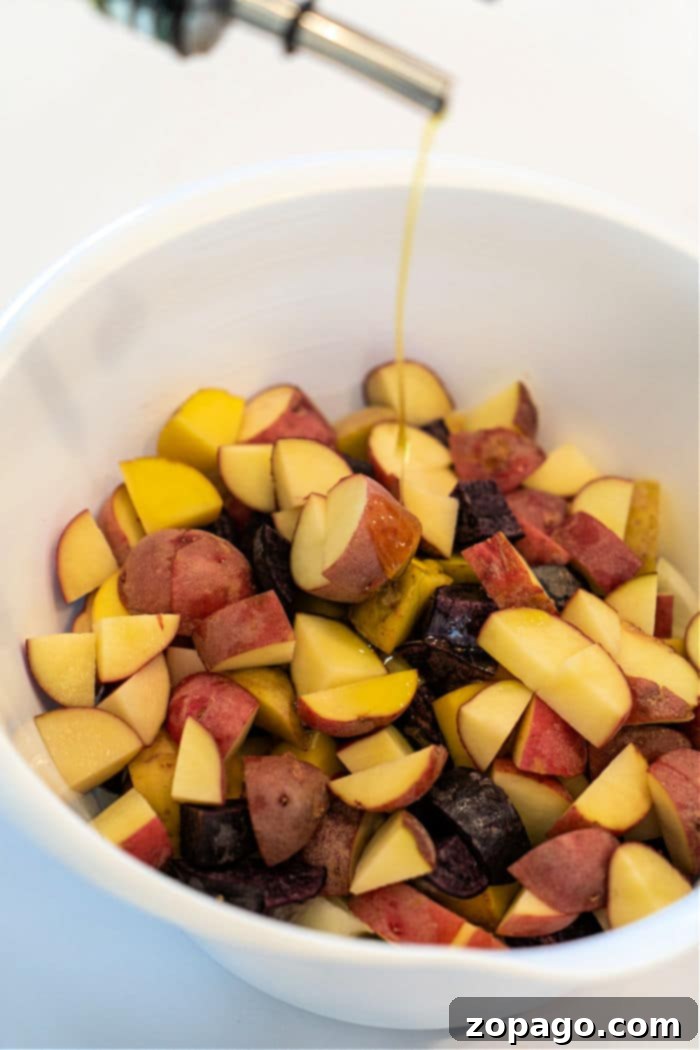 Savory Potato and Onion Medley 5 Potatoes and Onions in air fryer