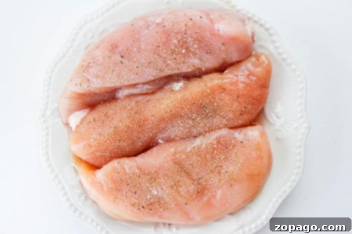 Easy Teriyaki Chicken with Bottled Sauce 3 Raw, organic, boneless, skinless chicken breasts ready for a teriyaki recipe