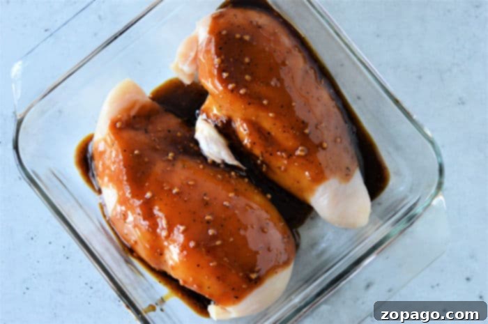 Easy Teriyaki Chicken with Bottled Sauce 5 Oven Baked Chicken Teriyaki with a thick, glossy glaze, ready to serve.