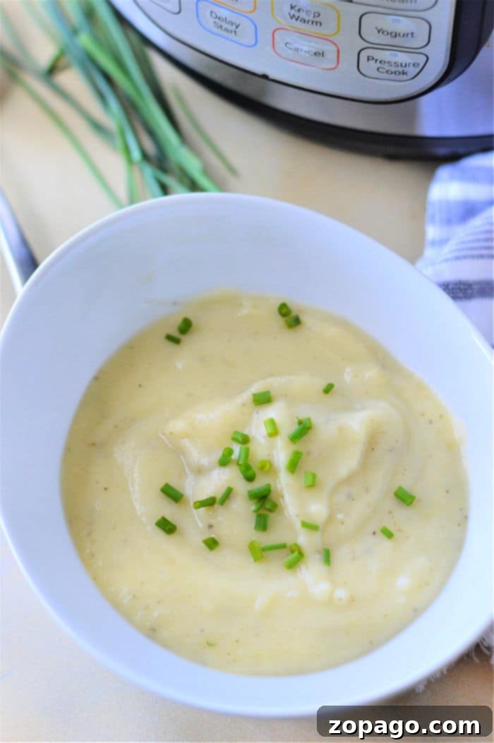 Creamy Instant Pot Potato Leek Soup 2 Instant Pot Potato Leek Soup