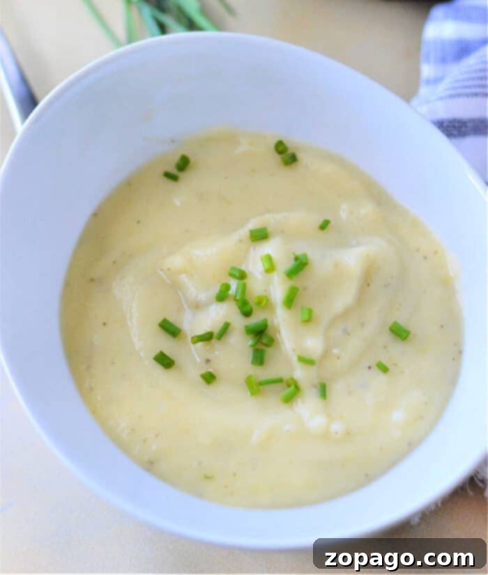 Creamy Instant Pot Potato Leek Soup 9 Potato Leek Soup in ninja foodi