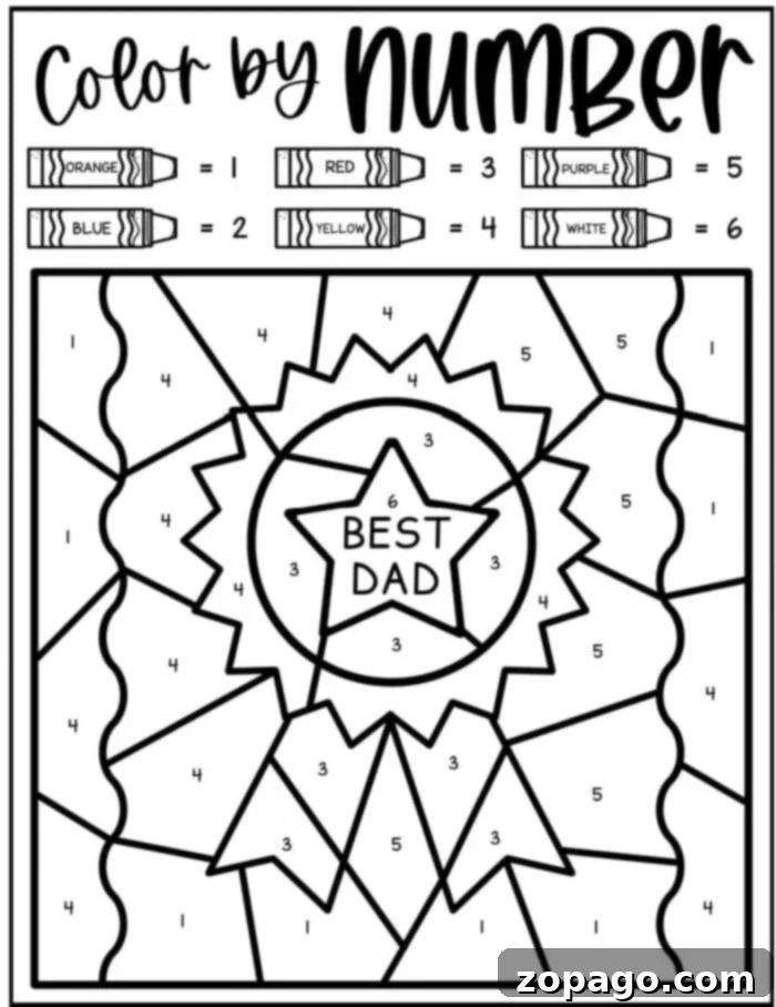 Free Fathers Day Coloring Fun 4 dad coloring page featuring tools and a cap