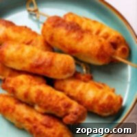Crispy Homemade Air Fryer Corn Dogs 7 Homemade Corn Dogs in Air Fryer