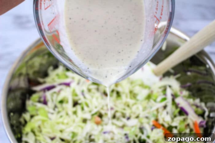 Bold Blue Cheese Slaw 8 Close-up of Blue Cheese Coleslaw