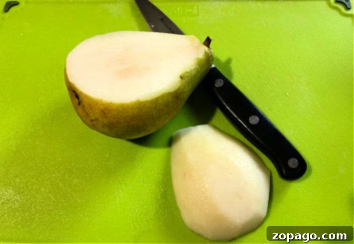 Perfect Pear Slices Every Time 3 Step-by-step guide on how to cut a pear