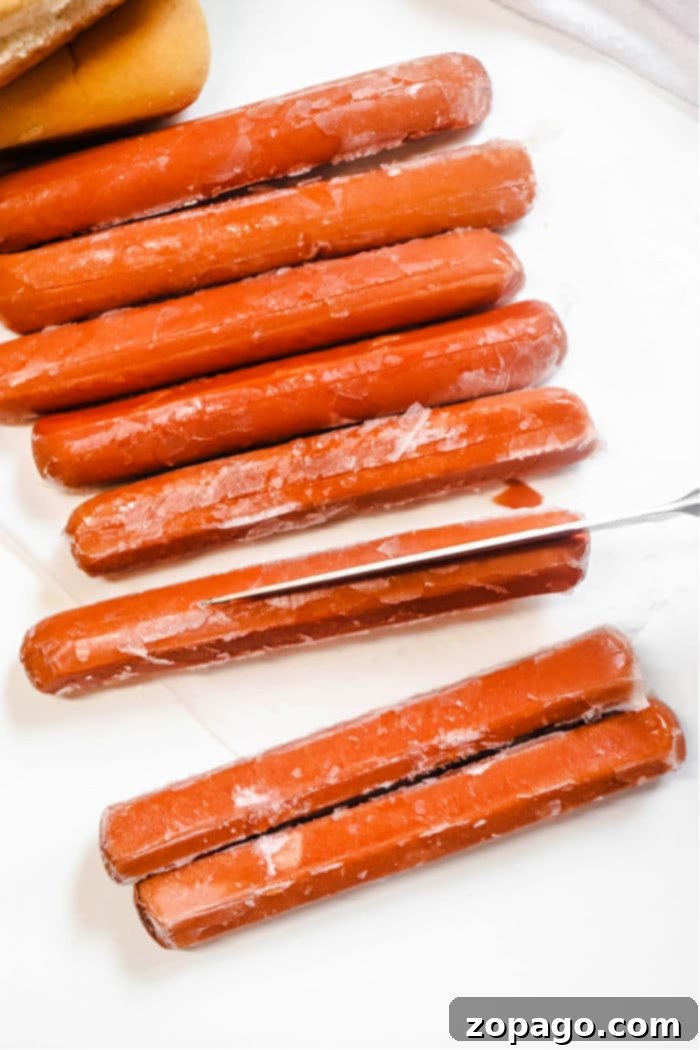 Perfect Air Fryer Frozen Hot Dogs 3 Crispy Frozen Hot Dogs from the Air Fryer