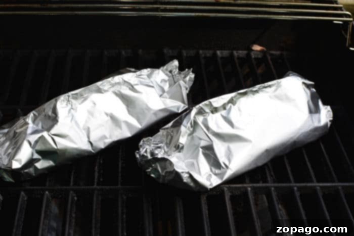 Traeger Frozen Shrimp recipe cooked in foil
