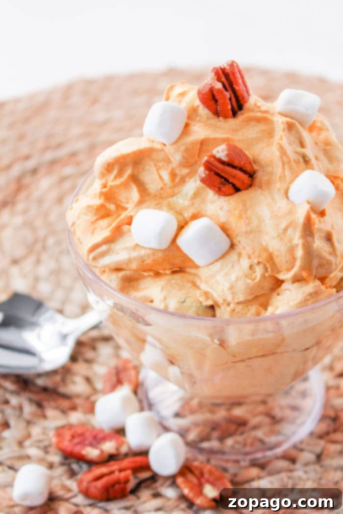 Creamy Pumpkin Cheesecake Dip 7 Vibrant Whipped Pumpkin Dip in a large serving bowl, surrounded by an array of dippers including cookies, fruit, and pretzels.