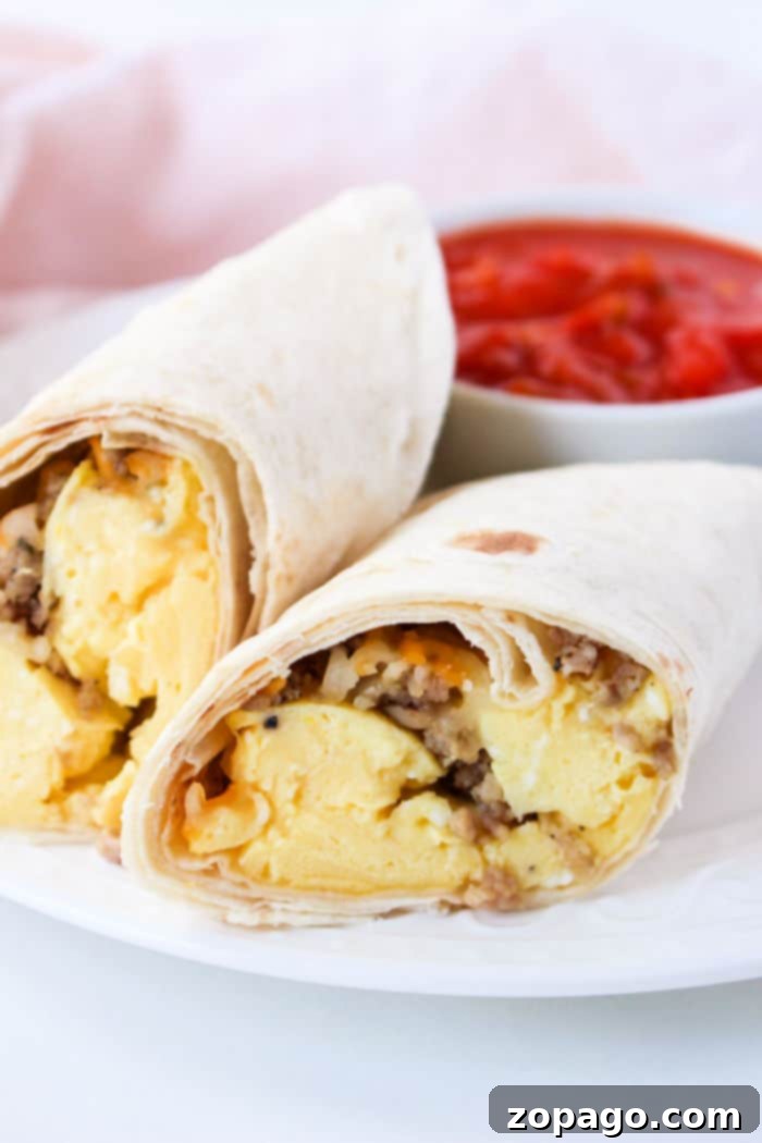 Golden Crispy Ninja Foodi Air Fryer Breakfast Burritos 8 A perfectly golden-brown air fryer burrito, ready to be enjoyed.