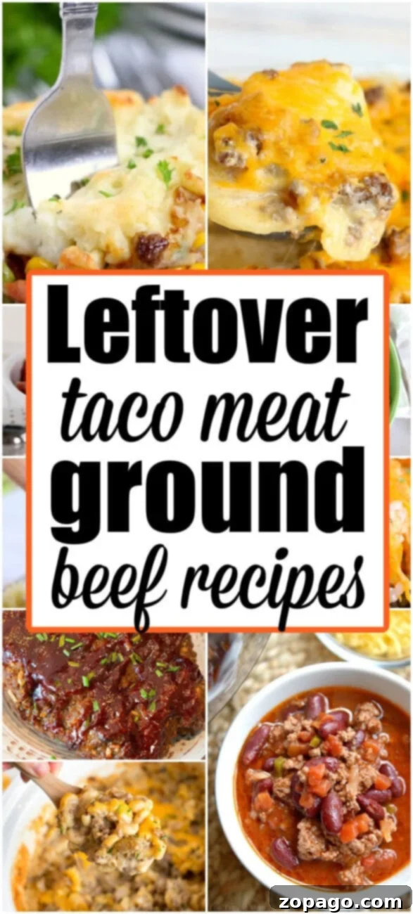 Leftover Taco Meat Magic 9 leftover taco meat recipes