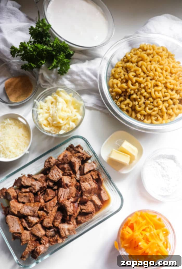 Macaroni and Cheese with Leftover Brisket