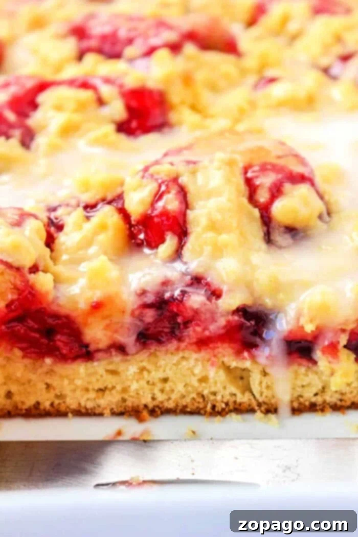 Streusel Cherry Coffee Cake 2 cherry coffee cake with cake mix