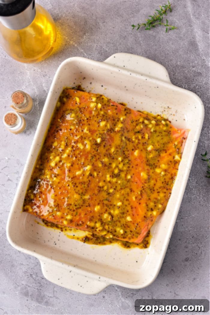 Salmon Dipping Sauce served with cooked salmon