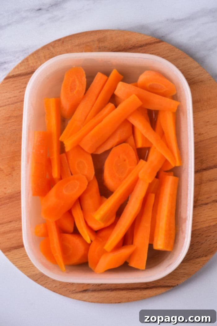 Perfect Microwave Carrots 5 Quick way to steam carrots using only a microwave-safe bowl