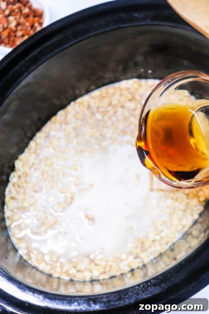 Creamy Slow Cooker Cinnamon Oats 5 Brown Sugar Oatmeal