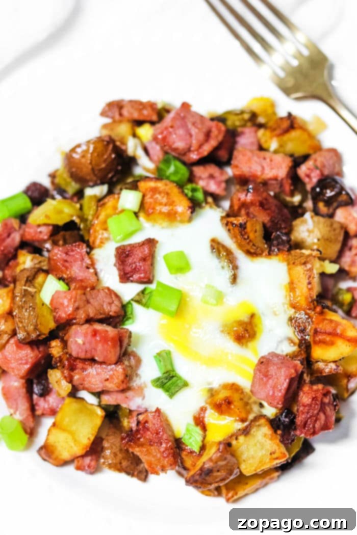 Crispy Air Fryer Corned Beef Hash 8 Guide on how long to cook corned beef hash in an air fryer for optimal crispiness and flavor