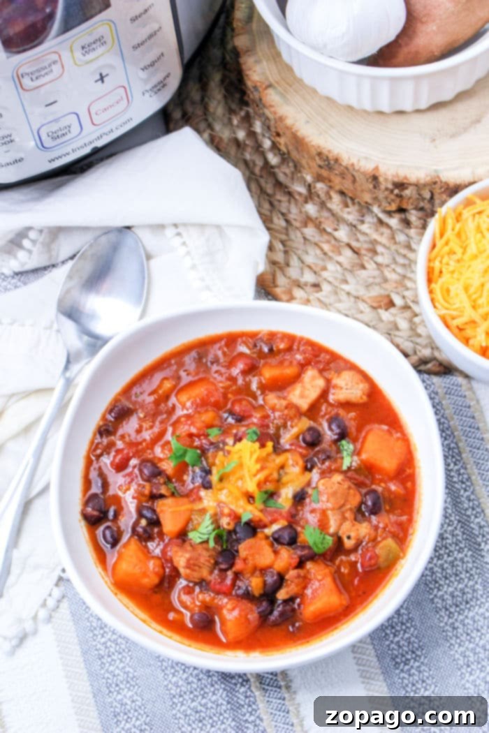 Hearty Sweet Potato Chili 6 Ninja Foodi Sweet Potato Chili