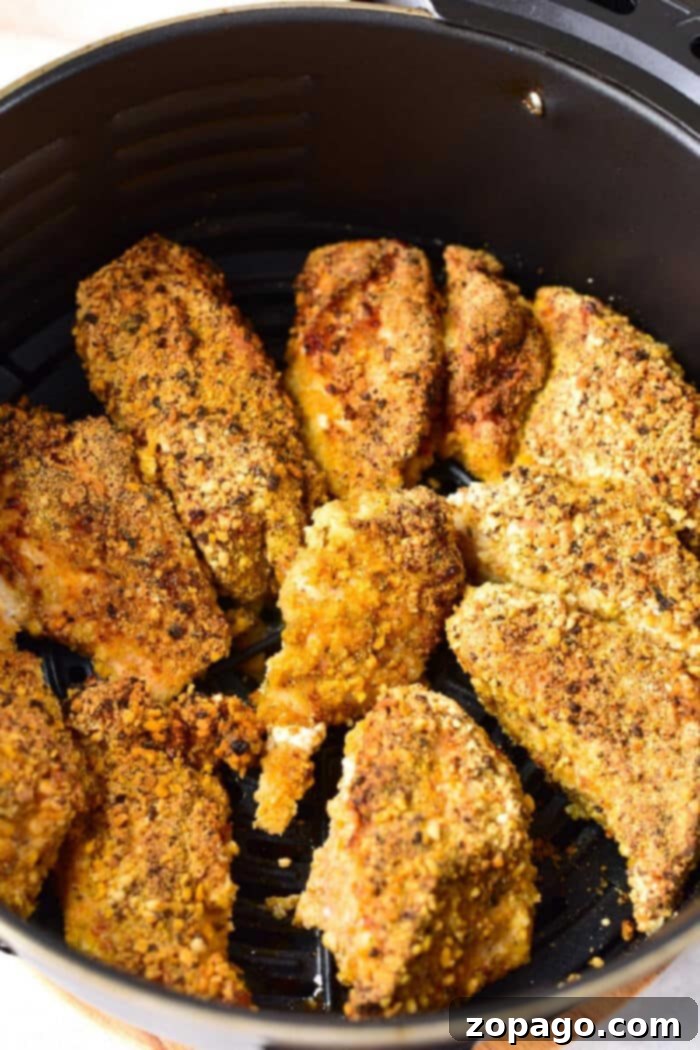 Golden Almond Chicken 6 air fryer Almond Crusted Chicken